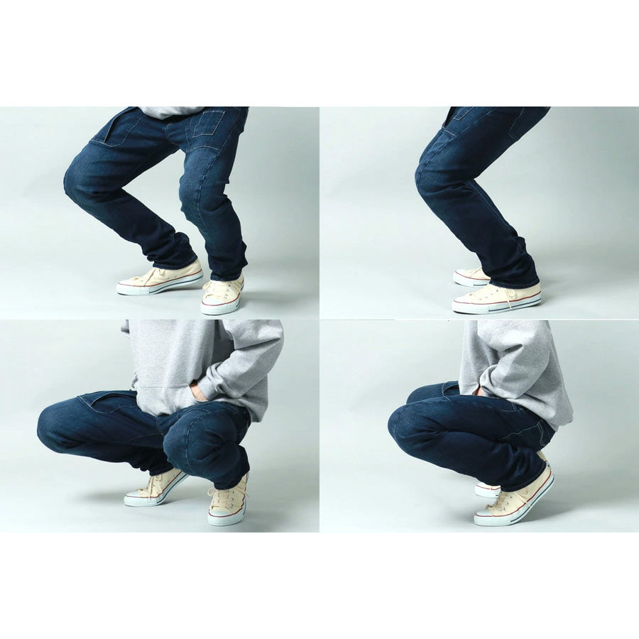 Jeanism EDWIN ジーニズム エドウィン カーゴパンツ ジーンズ メンズ デニムパンツ ジーパン スリム ゆったり アメカジ ストレッチ 大きいサイズ 3D 立体裁断 レギュラーパンツ ズボン ウォッシュ加工 テーパード(4171500018)