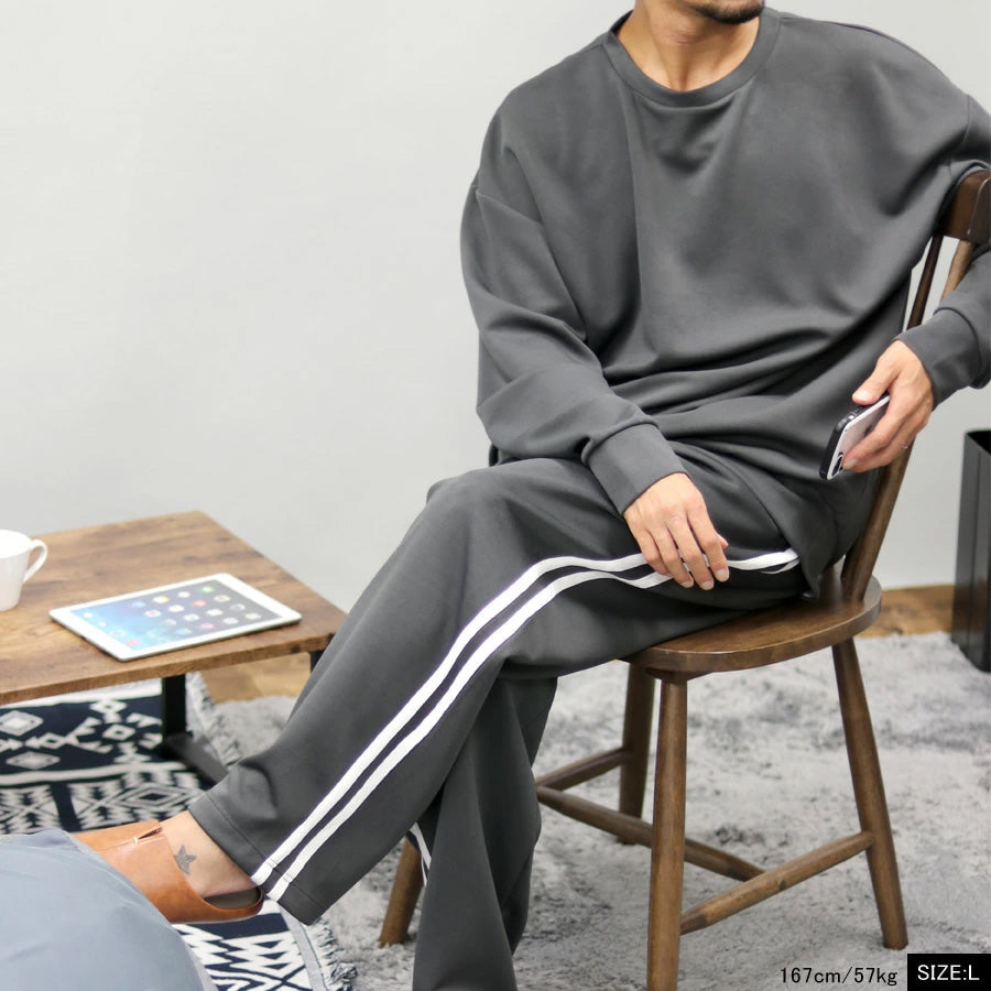 soleildor ソレイルドール セットアップ メンズ レディース ユニセックス ジャージ 上下 スウェット 上下 ルームウェア 男女兼用 大きいサイズ(0162210014)