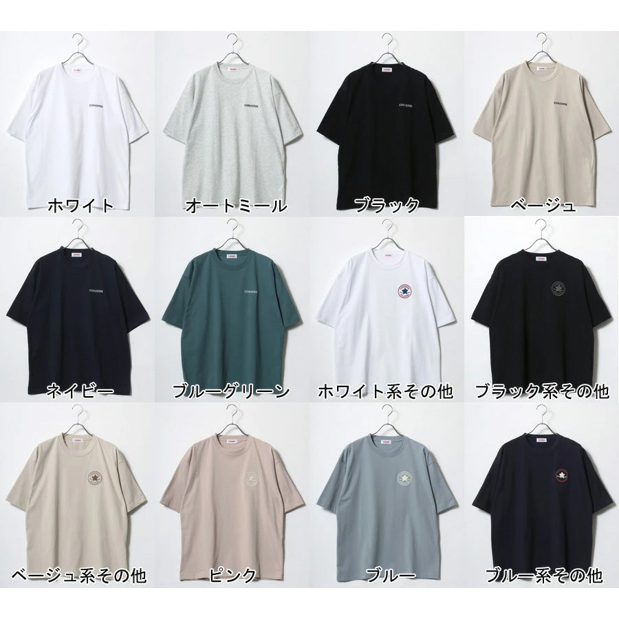 CONVERSE コンバース COOL MAX Tシャツ 半袖 メンズ レディース ユニセックス 吸水速乾 ワンポイント サガラ刺繍 トップス カットソー(0112281221)