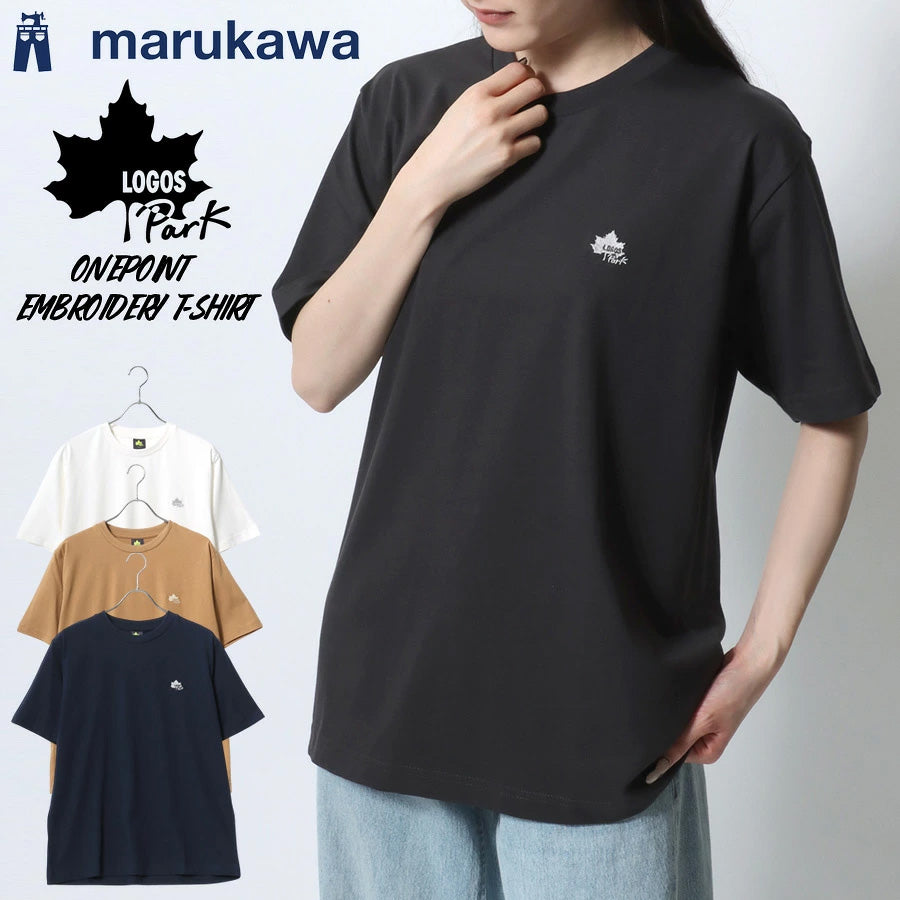 LOGOS Park ロゴスパーク Tシャツ 半袖 メンズ レディース ユニセックス ワンポイント 刺繍 ブランド 速乾性 ドライ カットソー トップス カジュアル アウトドア(0112281251)