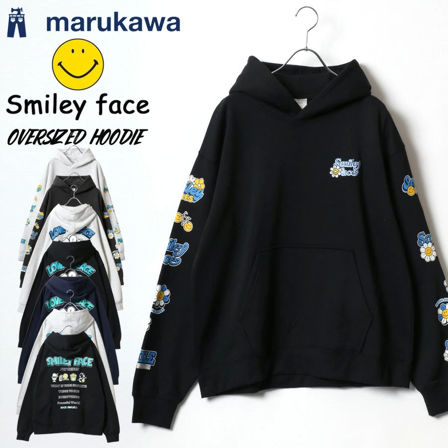 SMILEY FACE スマイリーフェイス スウェット パーカー メンズ 裏起毛 プルパーカー フーディ フーディー ワンポイント刺繍 スエット レディース(0132510130)