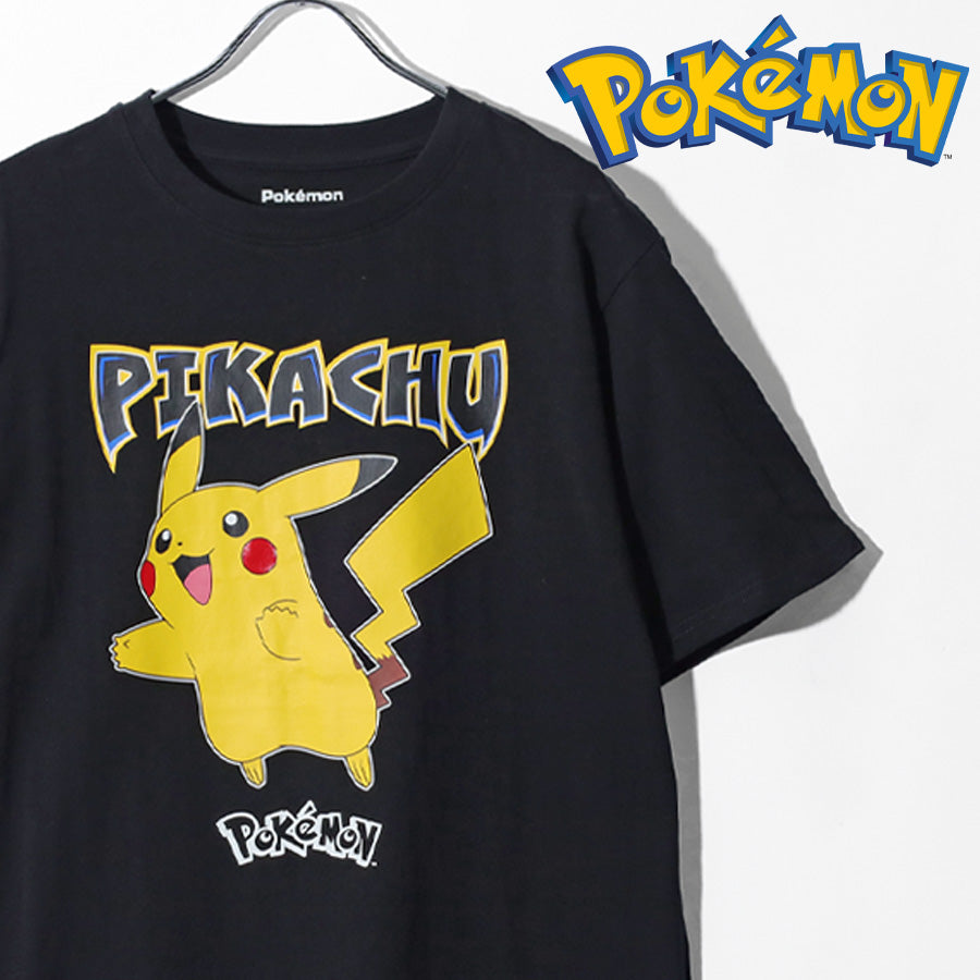 POKEMON ポケモン キャラクター プリント Tシャツ 半袖 メンズ レディース ユニセックス クルーネック 綿100 ピカチュウ ゲンガー メタモン イーブイ カビゴン ミミッキュ おしゃれ オシャレ(0117320153)