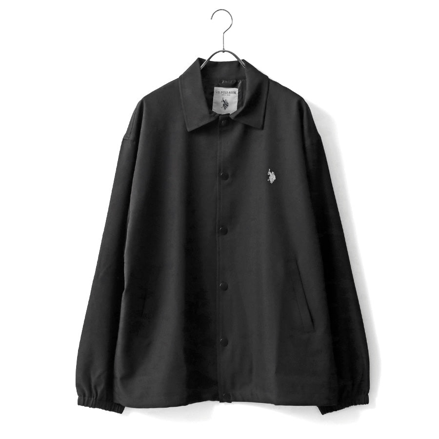 U.S. POLO ASSN. ユーエスポロアッスン コーチジャケット メンズ レディース ユニセックス オーバーサイズ ストレッチ ツイル ワンポイント ブランド ロゴ(3147140016)