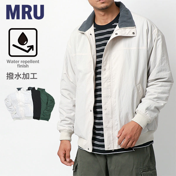 MRU エムアールユー 裏フリース ナイロンジャケット ブルゾン 撥水加工 防寒(3143300064)