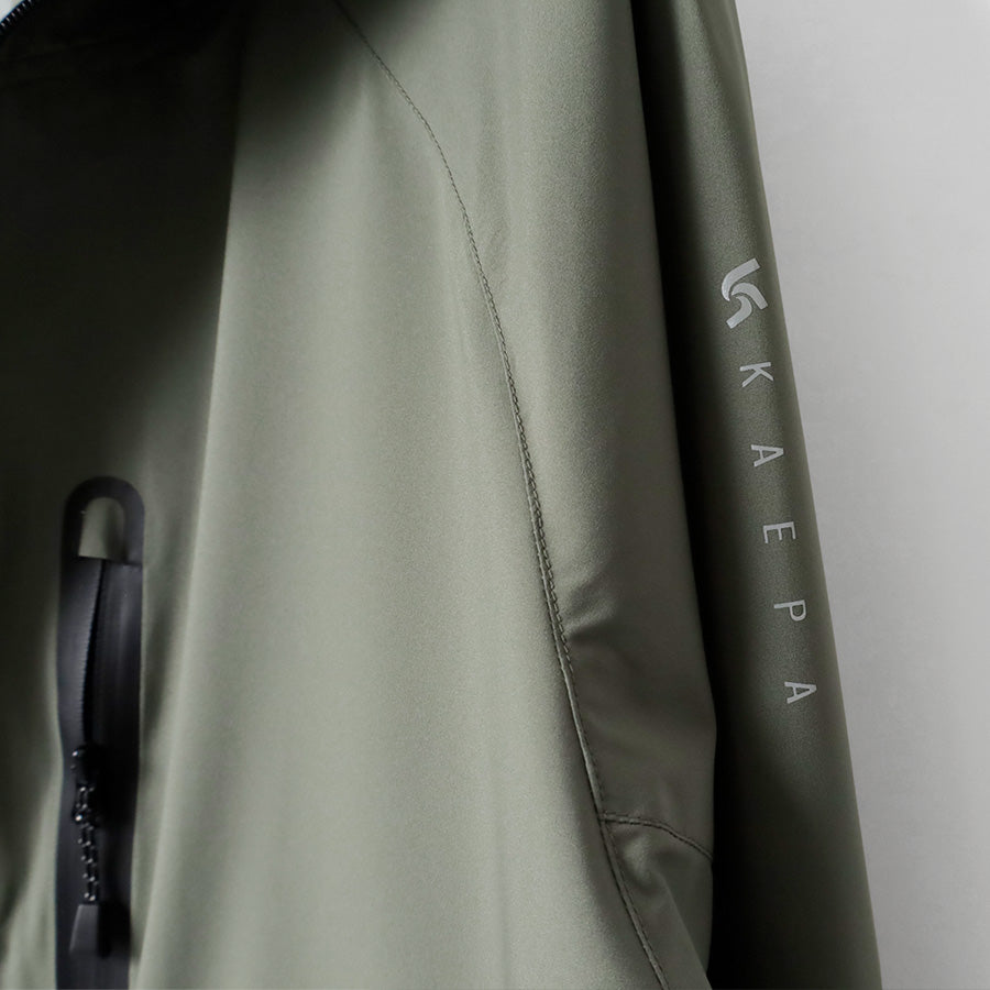 kaepa ケイパ ロングコート メンズ レディース ユニセックス ウインドブレーカー フード付 パーカー 撥水 防風 リフレクション UVカット 軽量 多機能 アウトドア(3147140014)