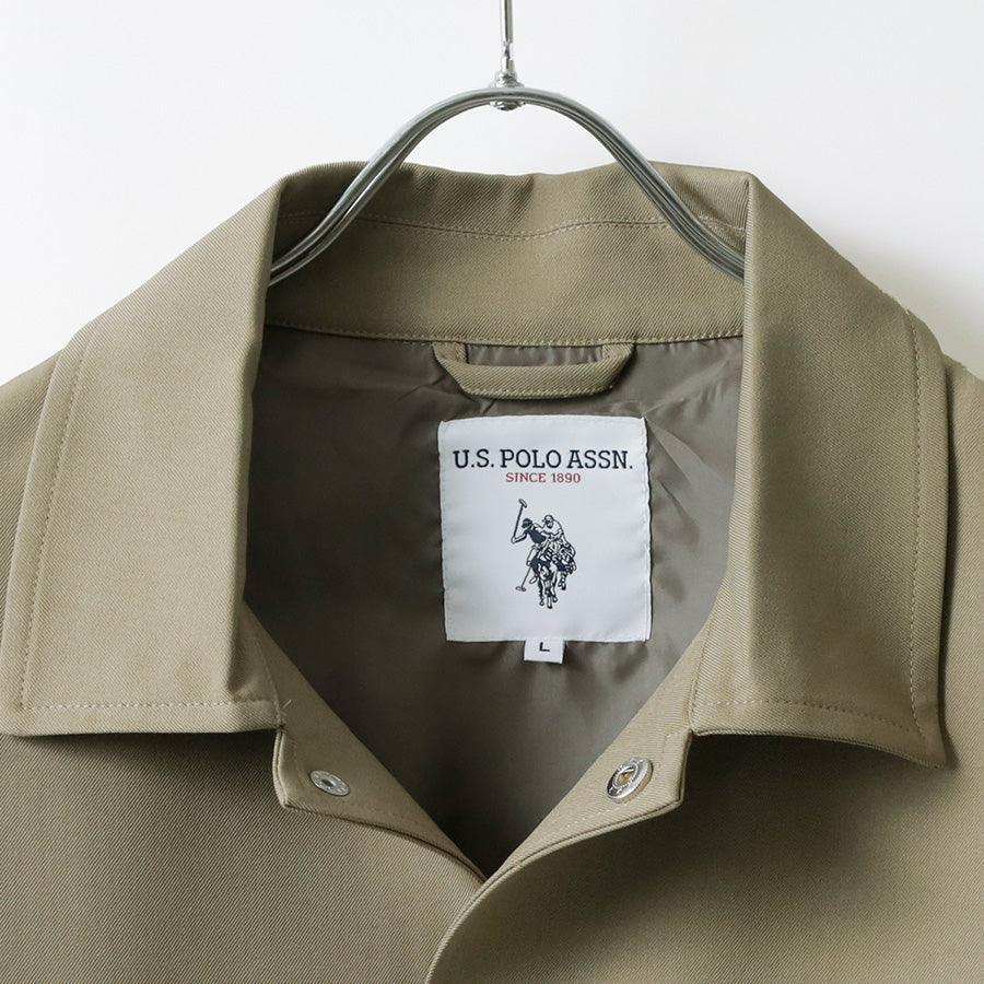 U.S. POLO ASSN. ユーエスポロアッスン コーチジャケット メンズ レディース ユニセックス オーバーサイズ ストレッチ ツイル ワンポイント ブランド ロゴ(3147140016)