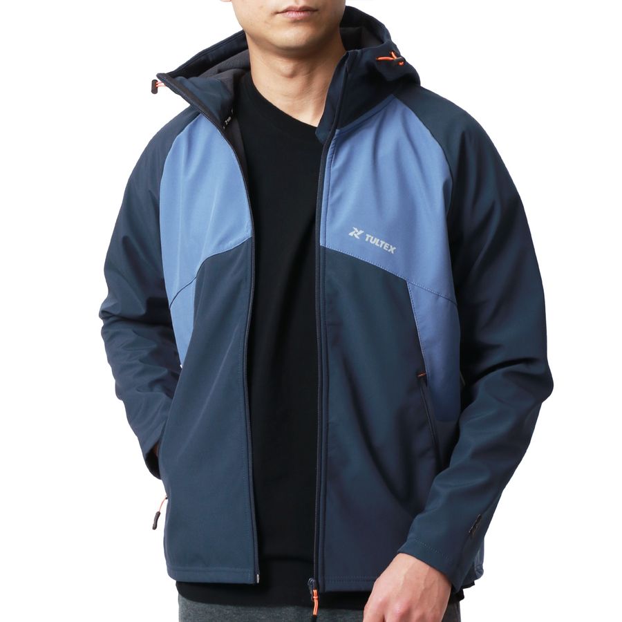 TULTEX タルテックス マウンテンパーカー メンズ ブランド 防寒 大きいサイズ アウトドアウェア 冬 裏フリース 切替え 防風 マンパー ウィンドブレーカー アウター(3147160033)