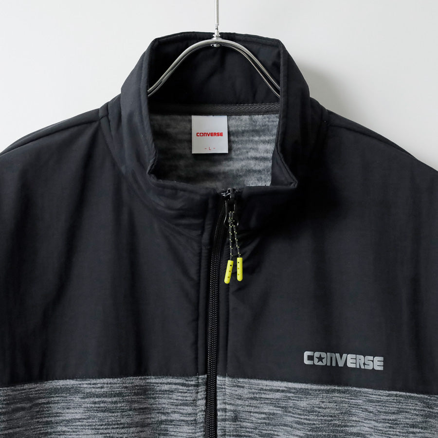 CONVERSE コンバース フリース ジャケット メンズ レディース ユニセックス 秋冬 暖かい カチオン フルジップ ブルゾン アウター ブランド ロゴ 軽量 防寒着 ストリート スポーツ カジュアル アウトドア(3172280039)