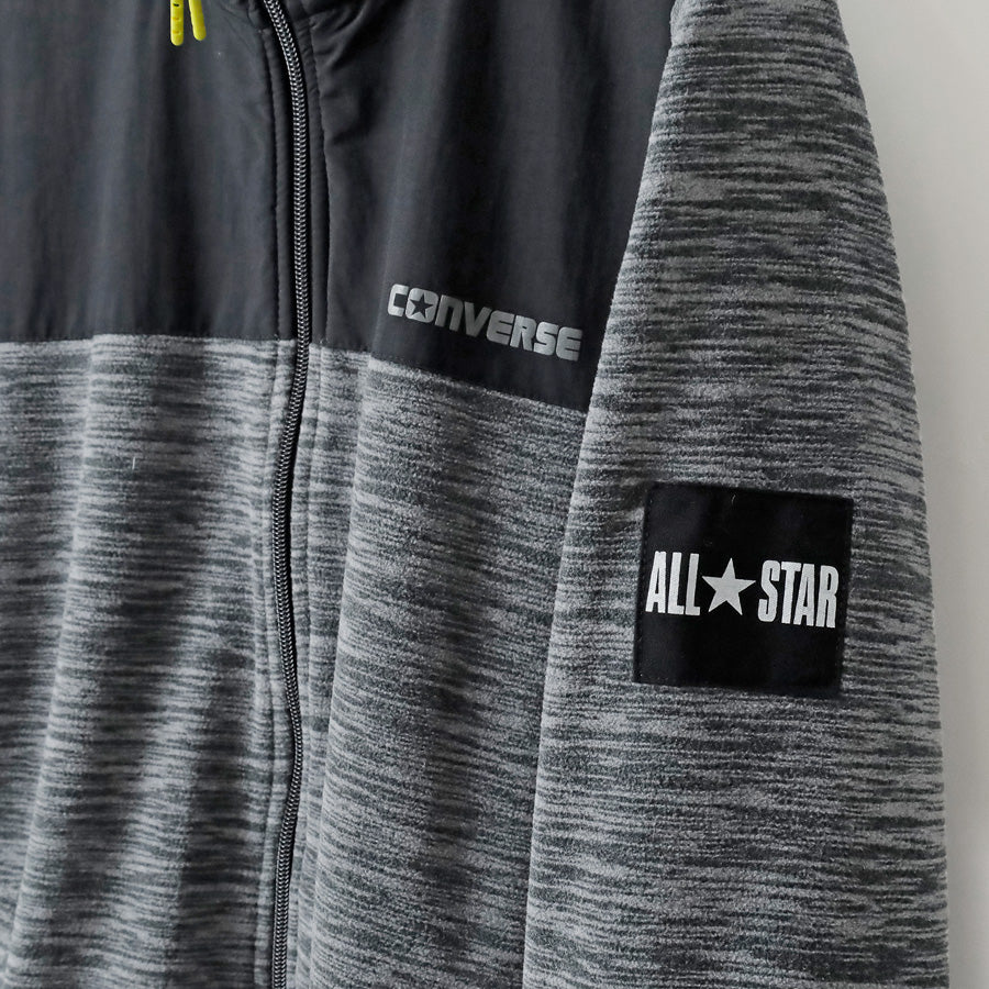 CONVERSE コンバース フリース ジャケット メンズ レディース ユニセックス 秋冬 暖かい カチオン フルジップ ブルゾン アウター ブランド ロゴ 軽量 防寒着 ストリート スポーツ カジュアル アウトドア(3172280039)
