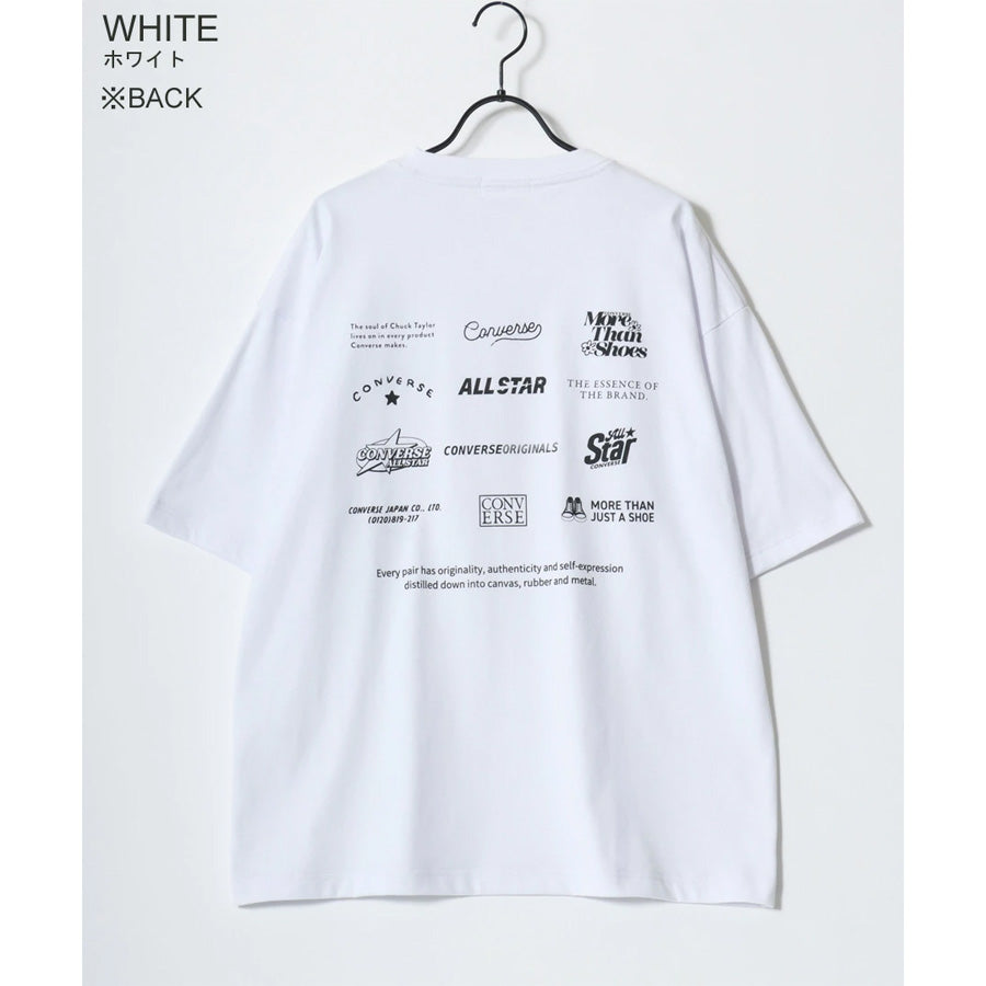 CONVERSE コンバース Tシャツ 半袖 メンズ レディース ユニセックス ブランド COOLMAX 吸水速乾 バックプリント ロゴ ワンポイント イージーケア ドライタッチ(0112281222)