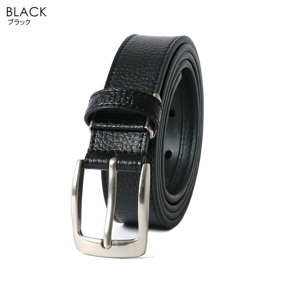 BEVERLY HILLS POLO CLUB ビバリーヒルズポロクラブ ベルト メンズ レザー 全長110cm ながもちベルト レザーベルト 牛革ベルト ブランド ワンポイントロゴ 凹凸 シボ加工 カジュアル シンプル(7718490284)