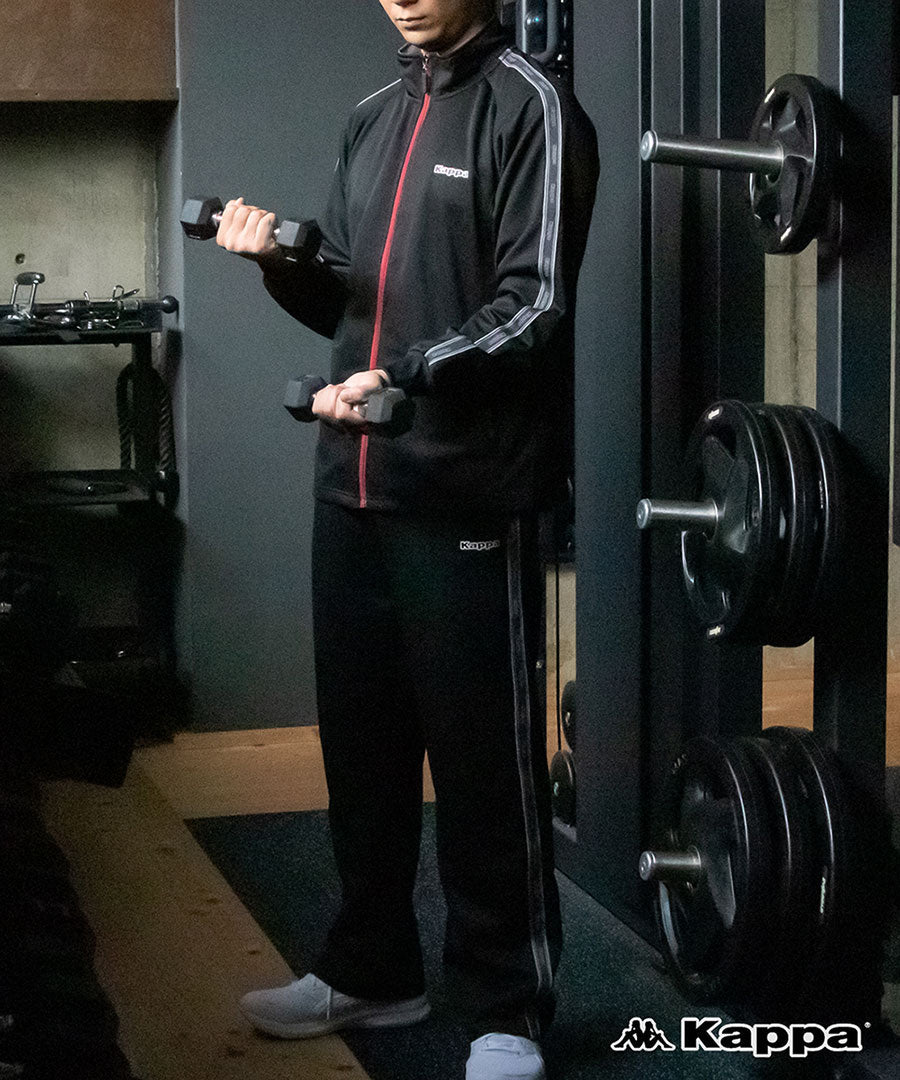 Kappa カッパ ジャージ メンズ 上下 セットアップ スポーツウェア トレーニングウェア ブランド おしゃれ トップス パンツ 長袖 大きいサイズ ゆったり かっこいい ランニングウェア(0162520001)