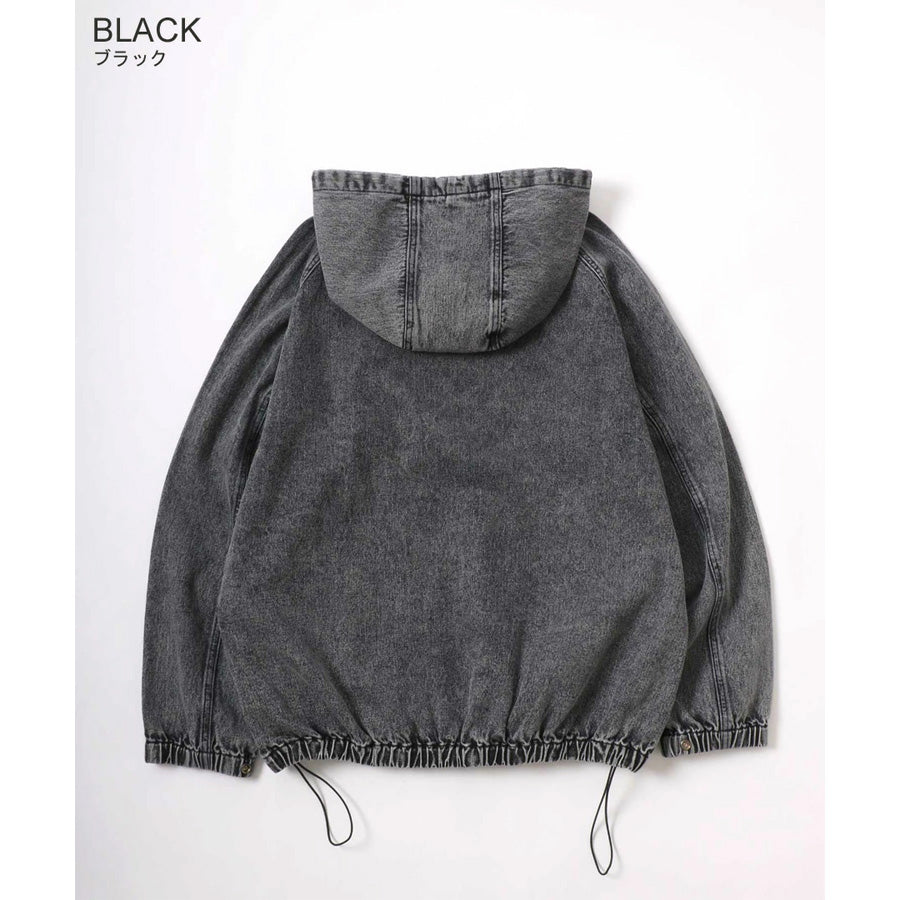 Mark Gonzales マークゴンザレス デニムジャケット メンズ フーディ 別注 オーバーサイズ デニム リアルツリーカモ ジップアップパーカー 総柄パーカー(3135030002)