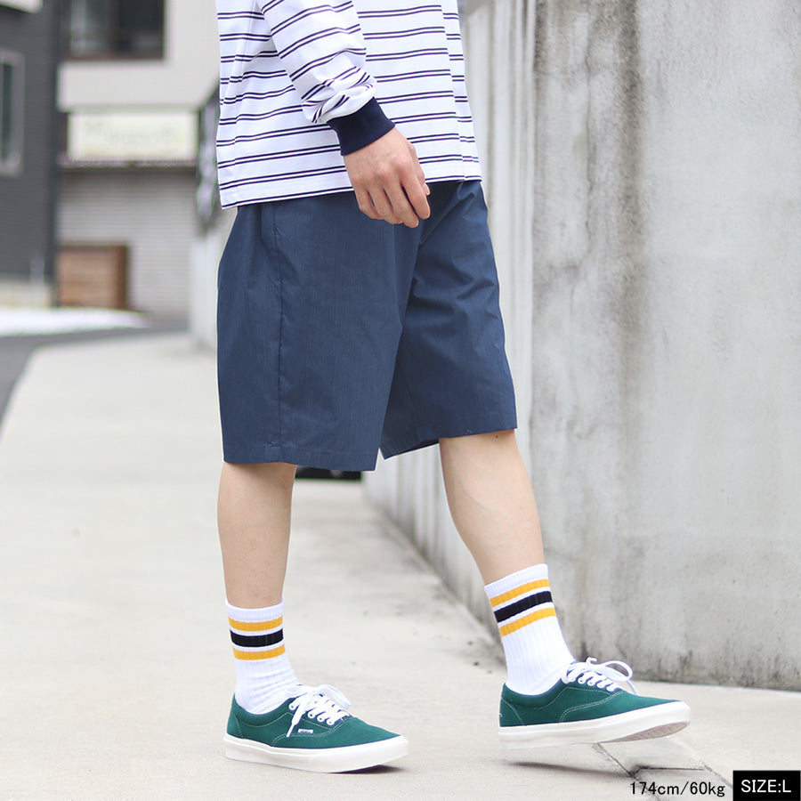 MRU エムアールユー ハーフパンツ メンズ ストレッチ 接触冷感 UVカット 速乾 ドライ イージーパンツ ボトムス 短パン 半ズボン(4181120001)