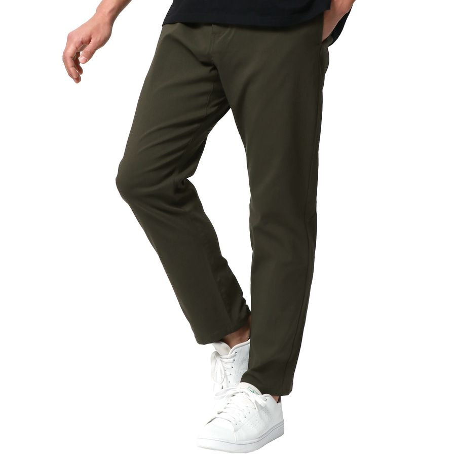 MRU エムアールユー クライミングパンツ メンズ スキニー ストレッチ テーパード 春服 無地 イージーパンツ(4193980001)