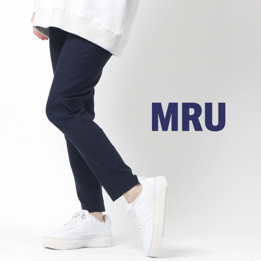 MRU エムアールユー イージーパンツ ストレッチパンツ スキニー レディース 春夏 レーヨン 無地 レギンスパンツ ズボン ボトム ボトムス きれいめ(4393980006)