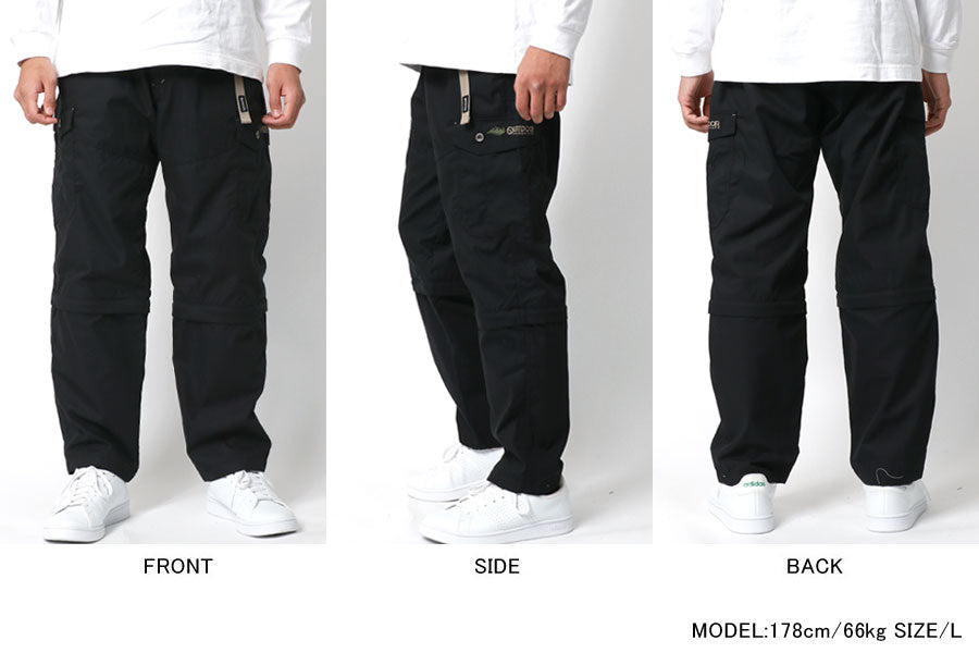 OUTDOOR PRODUCTS アウトドアプロダクツ 裏メッシュ カーゴパンツ ハーフパンツ ショートパンツ 2way(5171120120)