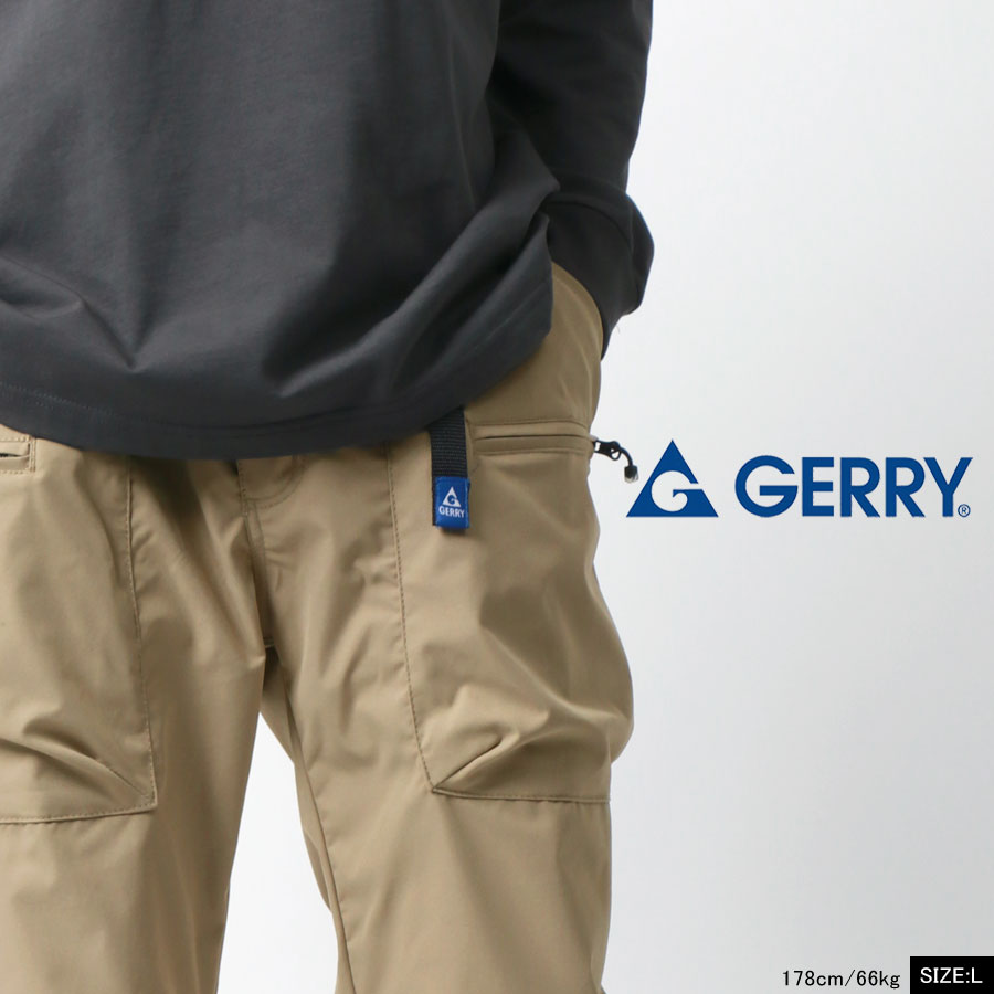 GERRY ジェリー パンツ メンズ ジョガーパンツ トレーニング スポーツ ストレッチ スリム クライミングパンツ 撥水加工 UVカット イージーパンツ ズボン ボトム ボトムス アウトドア(5171120125)