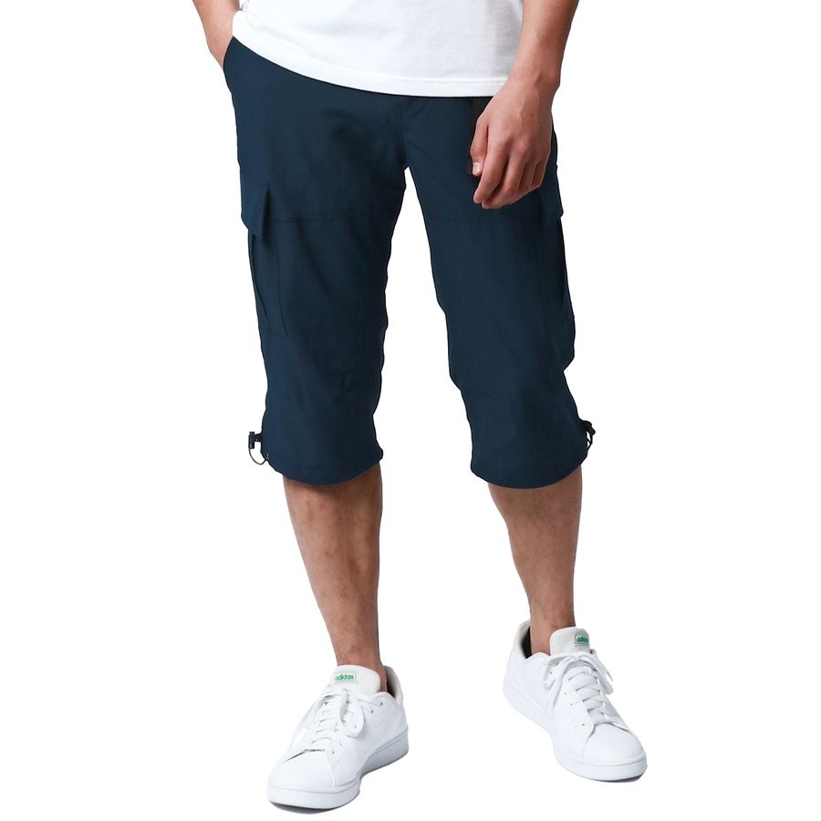 MRU エムアールユー 7分丈 カーゴパンツ メンズ 夏服 七分丈 ストレッチ UVカット ドライ ハーフパンツ ショートパンツ クロップドパンツ(5181120172)