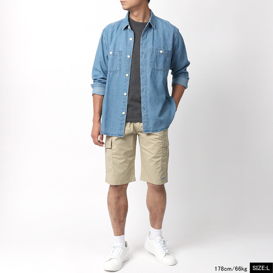 OUTDOOR PRODUCTS アウトドアプロダクツ カーゴパンツ メンズ UVカット ストレッチ ハーフパンツ ショートパンツ 短パン 半ズボン(5181120181)