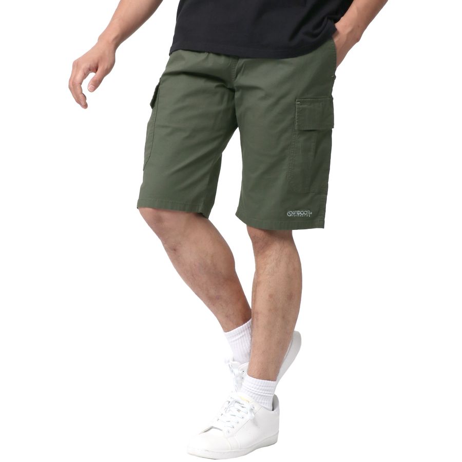 OUTDOOR PRODUCTS アウトドアプロダクツ カーゴパンツ メンズ UVカット ストレッチ ハーフパンツ ショートパンツ 短パン 半ズボン(5181120181)