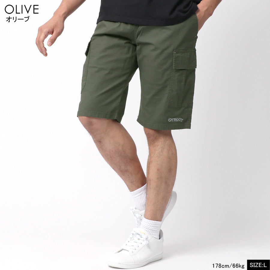 OUTDOOR PRODUCTS アウトドアプロダクツ カーゴパンツ メンズ UVカット ストレッチ ハーフパンツ ショートパンツ 短パン 半ズボン(5181120181)