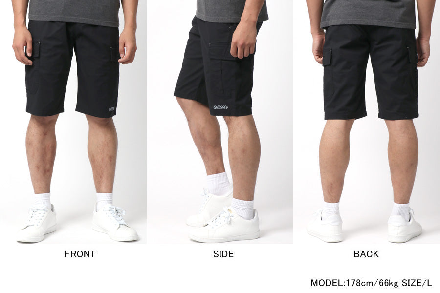 OUTDOOR PRODUCTS アウトドアプロダクツ カーゴパンツ メンズ UVカット ストレッチ ハーフパンツ ショートパンツ 短パン 半ズボン(5181120181)