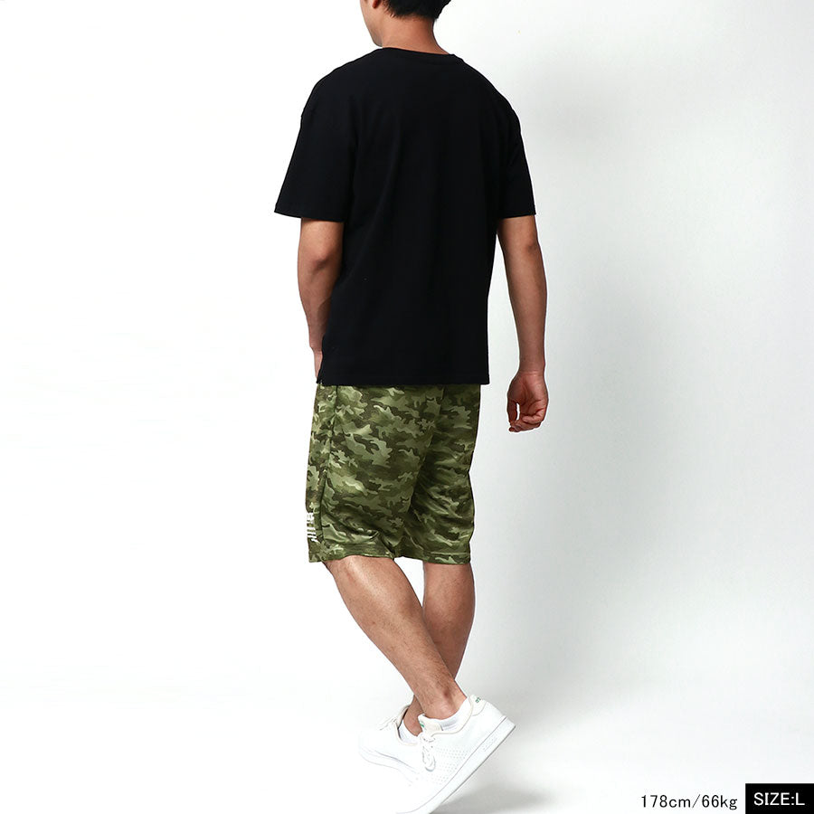OUTDOOR PRODUCTS アウトドアプロダクツ ハーフパンツ メンズ 夏服 ドライメッシュ カモフラ 吸水速乾 イージーパンツ 短パン ボトム ボトムス 速乾 ドライ 迷彩(5181690009)
