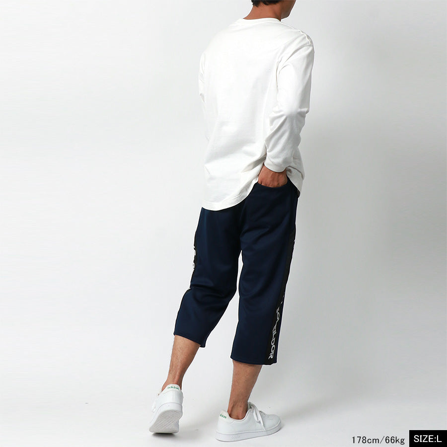 soleildor ソレイルドール ジャージパンツ 7分丈 ジャージ 下 切替え ハーフパンツ ショートパンツ(5182210039)