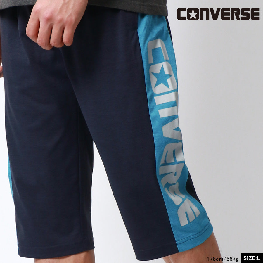 CONVERSE コンバース ハーフパンツ メンズ 夏 7分丈 切替え 吸汗速乾 イージーパンツ クロップド ボトムス 速乾 ドライ スポーツ ルームウェア(5182280382)
