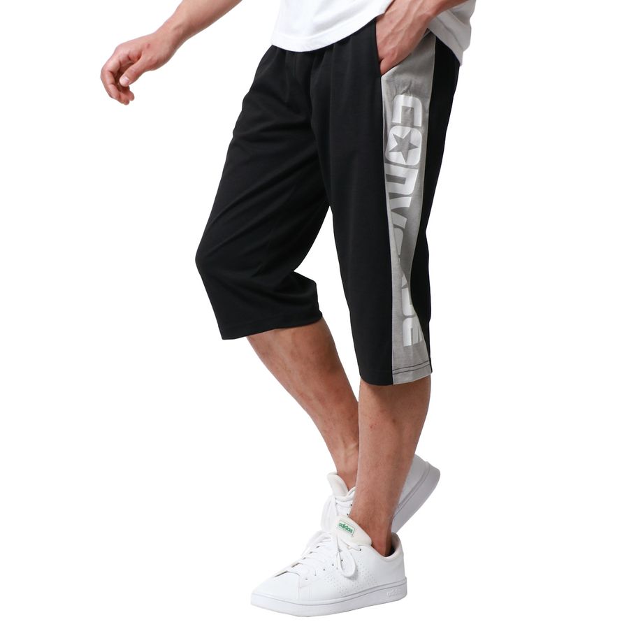 CONVERSE コンバース ハーフパンツ メンズ 夏 7分丈 切替え 吸汗速乾 イージーパンツ クロップド ボトムス 速乾 ドライ スポーツ ルームウェア(5182280382)
