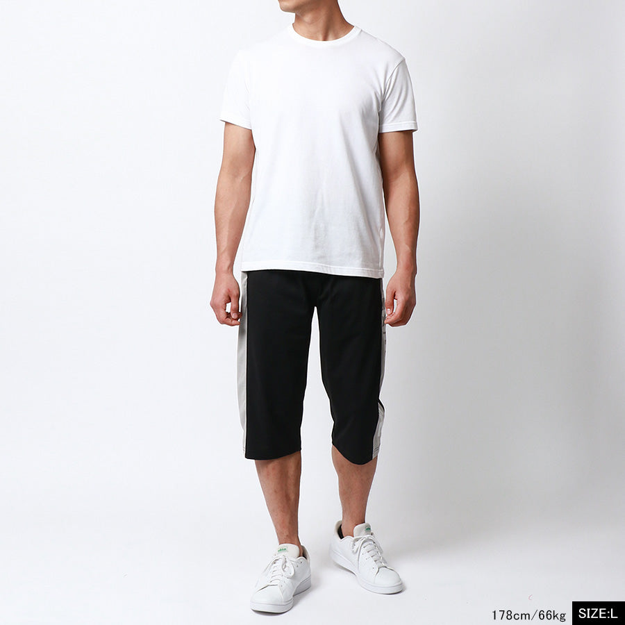 CONVERSE コンバース ハーフパンツ メンズ 夏 7分丈 切替え 吸汗速乾 イージーパンツ クロップド ボトムス 速乾 ドライ スポーツ ルームウェア(5182280382)
