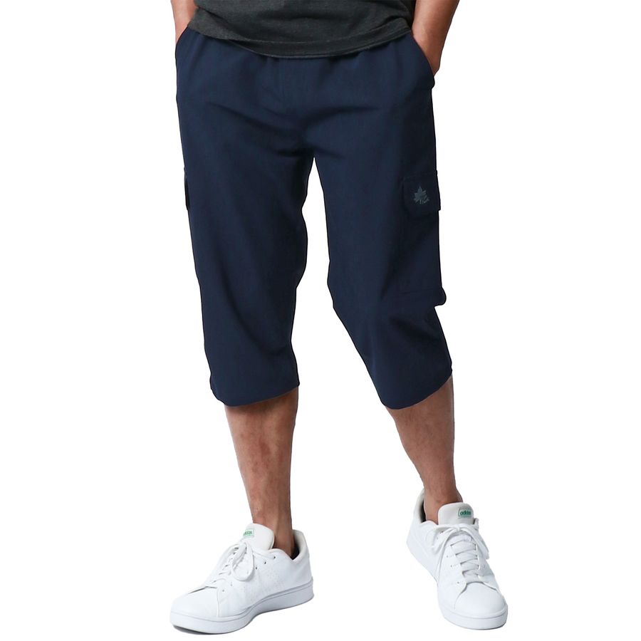 LOGOS park ロゴスパーク カーゴパンツ メンズ 夏 7分丈 撥水加工 ストレッチ ショートパンツ ハーフパンツ イージーパンツ クロップド(5182280383)