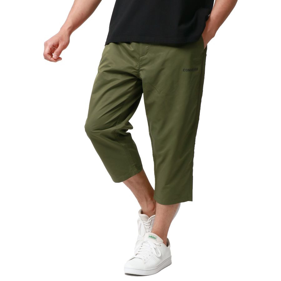 CONVERSE コンバース 7分丈 ハーフパンツ メンズ 夏服 七分丈 ワンポイント ロゴ イージーパンツ クロップドパンツ ボトム ボトムス 冷感(5182280386)