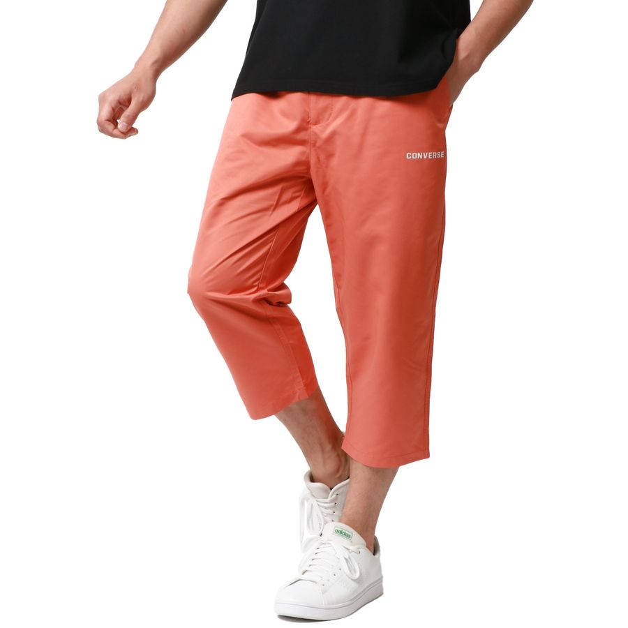 CONVERSE コンバース 7分丈 ハーフパンツ メンズ 夏服 七分丈 ワンポイント ロゴ イージーパンツ クロップドパンツ ボトム ボトムス 冷感(5182280386)