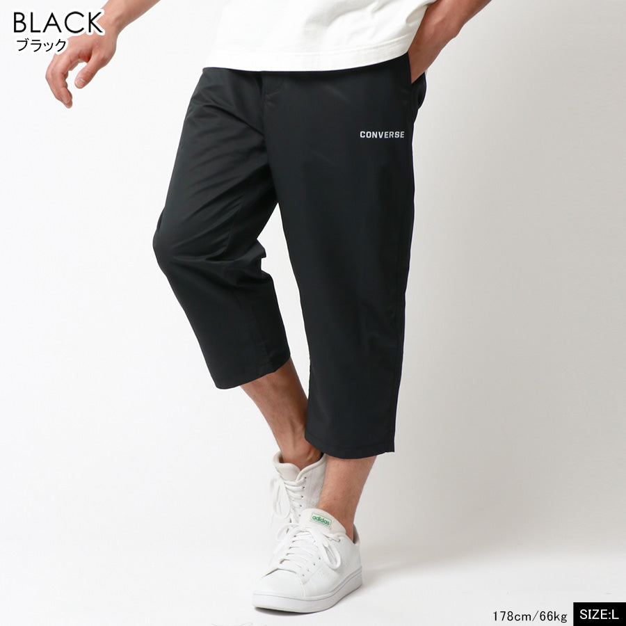 CONVERSE コンバース 7分丈 ハーフパンツ メンズ 夏服 七分丈 ワンポイント ロゴ イージーパンツ クロップドパンツ ボトム ボトムス 冷感(5182280386)