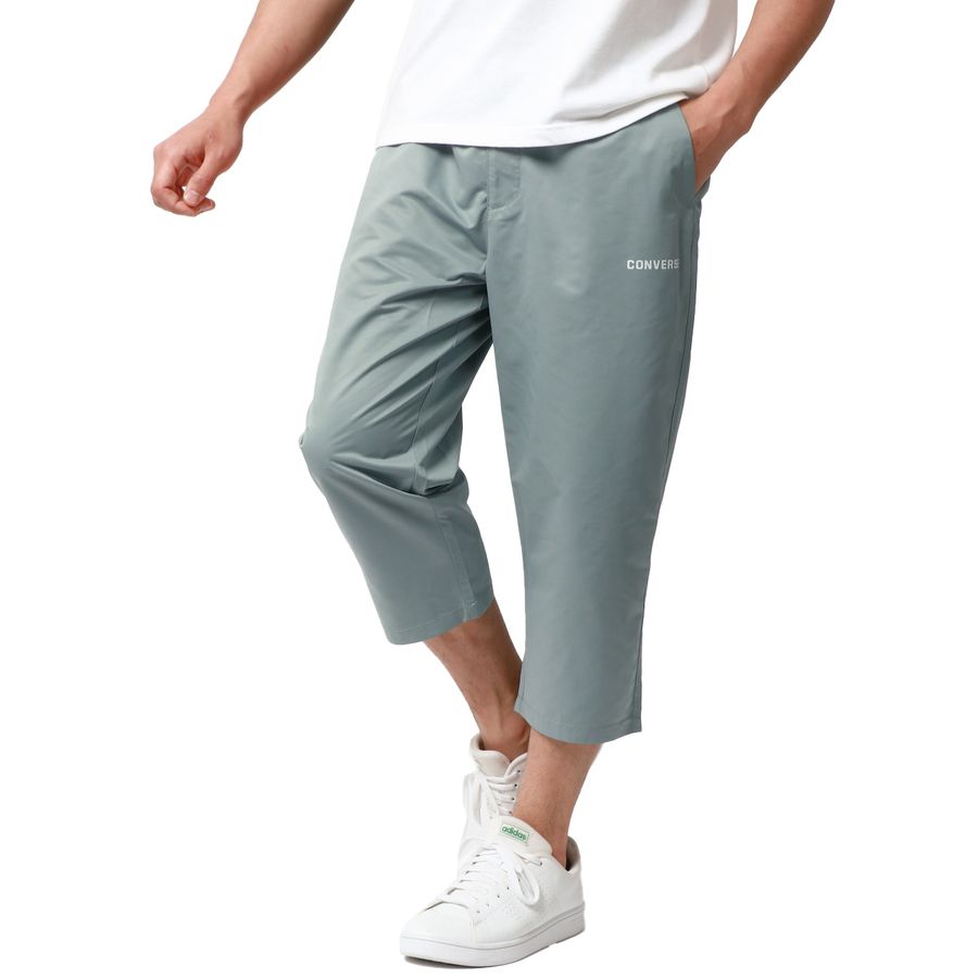 CONVERSE コンバース 7分丈 ハーフパンツ メンズ 夏服 七分丈 ワンポイント ロゴ イージーパンツ クロップドパンツ ボトム ボトムス 冷感(5182280386)