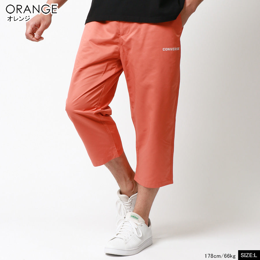 CONVERSE コンバース 7分丈 ハーフパンツ メンズ 夏服 七分丈 ワンポイント ロゴ イージーパンツ クロップドパンツ ボトム ボトムス 冷感(5182280386)