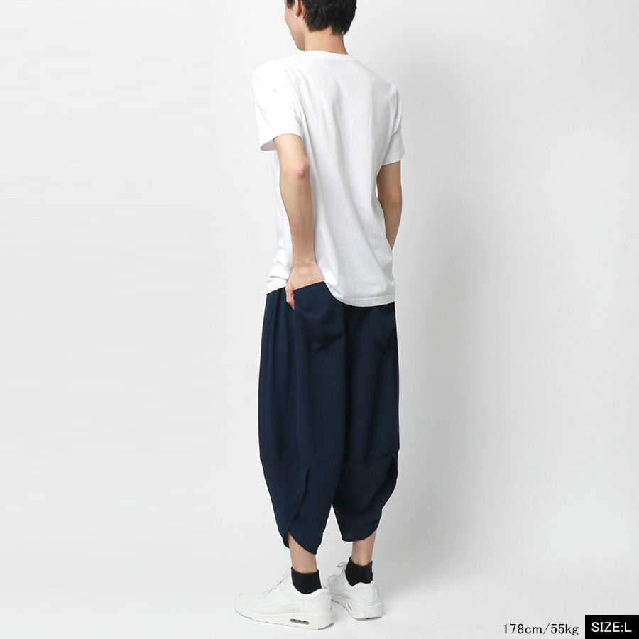marukawa アラジンパンツ 無地 速乾 軽量 ストレッチ サルエルパンツ ワイドパンツ クロップドパンツ イージーパンツ(5192000116)