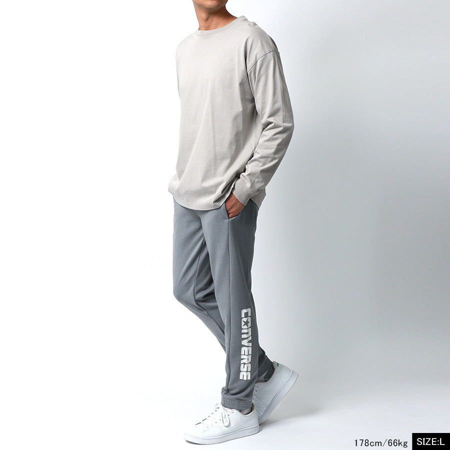 CONVERSE コンバース スウェットパンツ メンズ おしゃれ スポーツ 大きいサイズ ブランド ゆったり 秋冬 ロゴ プリント ロングパンツ ダンボールニット(5192280348)