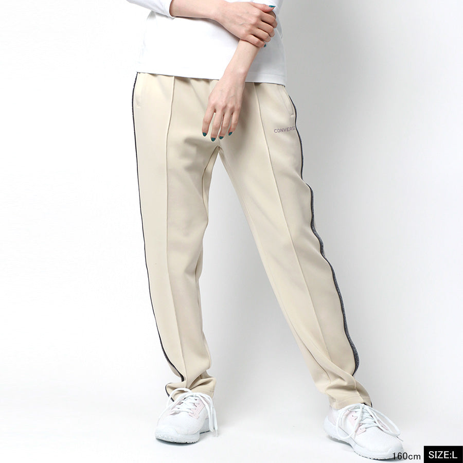 CONVERSE コンバース トラックパンツ レディース サイド ラメ ライン UVカット ストレッチ ジャージ 下 ジャージパンツ ズボン ボトム ボトムス スポーツ トレーニング ヨガ フィットネス(5392280062)
