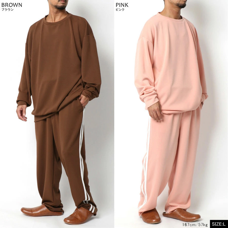 soleildor ソレイルドール セットアップ メンズ レディース ユニセックス ジャージ 上下 スウェット 上下 ルームウェア 男女兼用 大きいサイズ(0162210014)