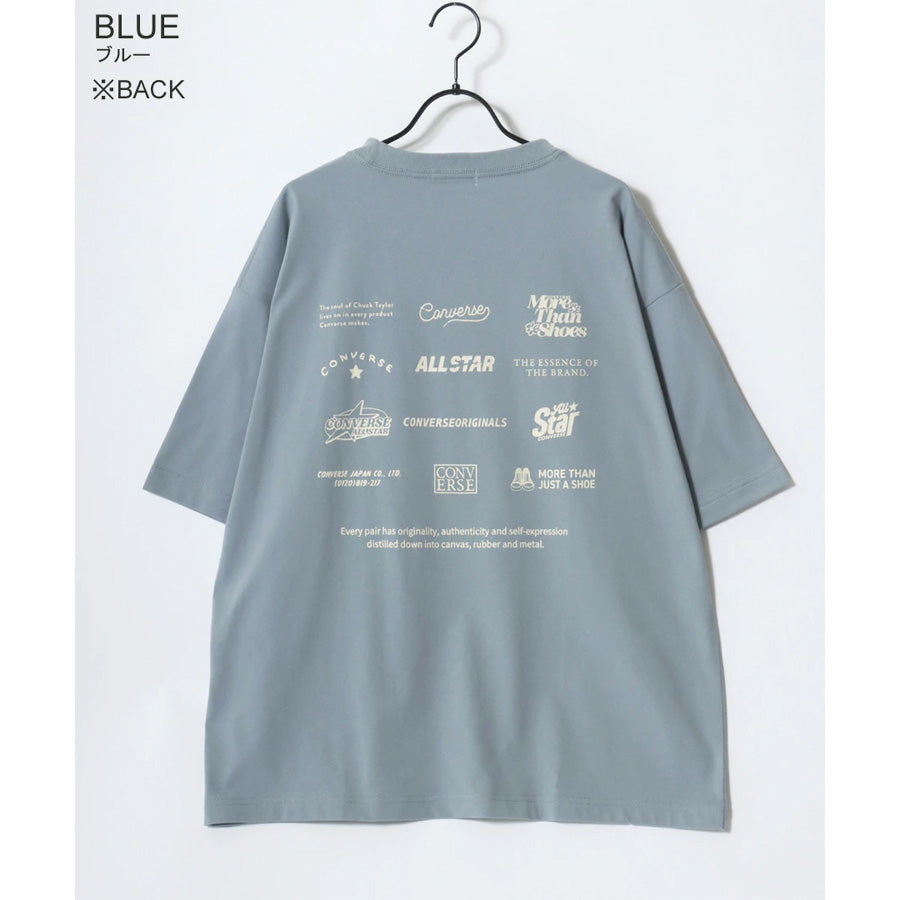 CONVERSE コンバース Tシャツ 半袖 メンズ レディース ユニセックス ブランド COOLMAX 吸水速乾 バックプリント ロゴ ワンポイント イージーケア ドライタッチ(0112281222)