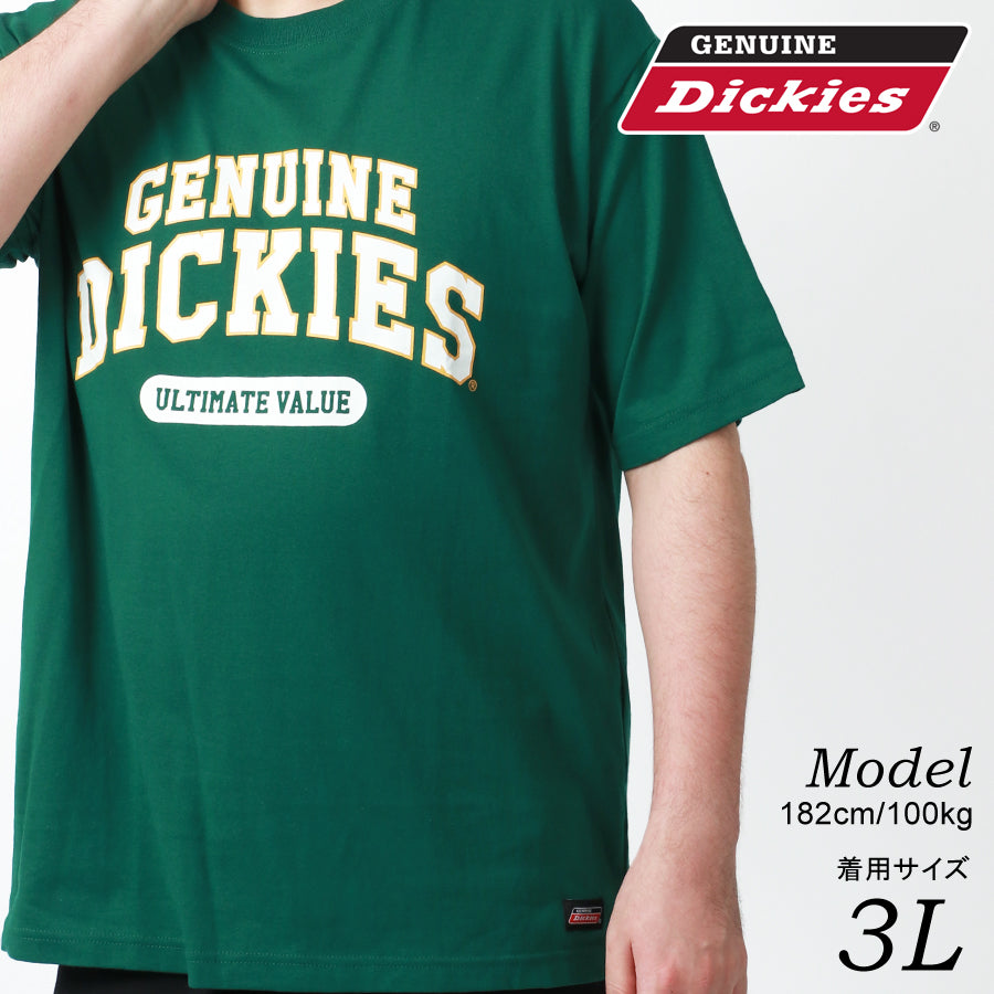 【大きいサイズ】GENUINE Dickies ジェニュイン ディッキーズ 大きいサイズ Tシャツ カレッジプリント 半袖(6812280875)