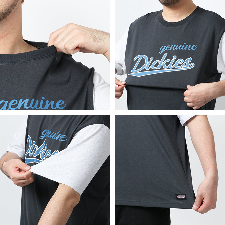 【大きいサイズ】GENUINE Dickies ジェニュイン ディッキーズ 大きいサイズ Tシャツ カレッジプリント 半袖(6812280875)