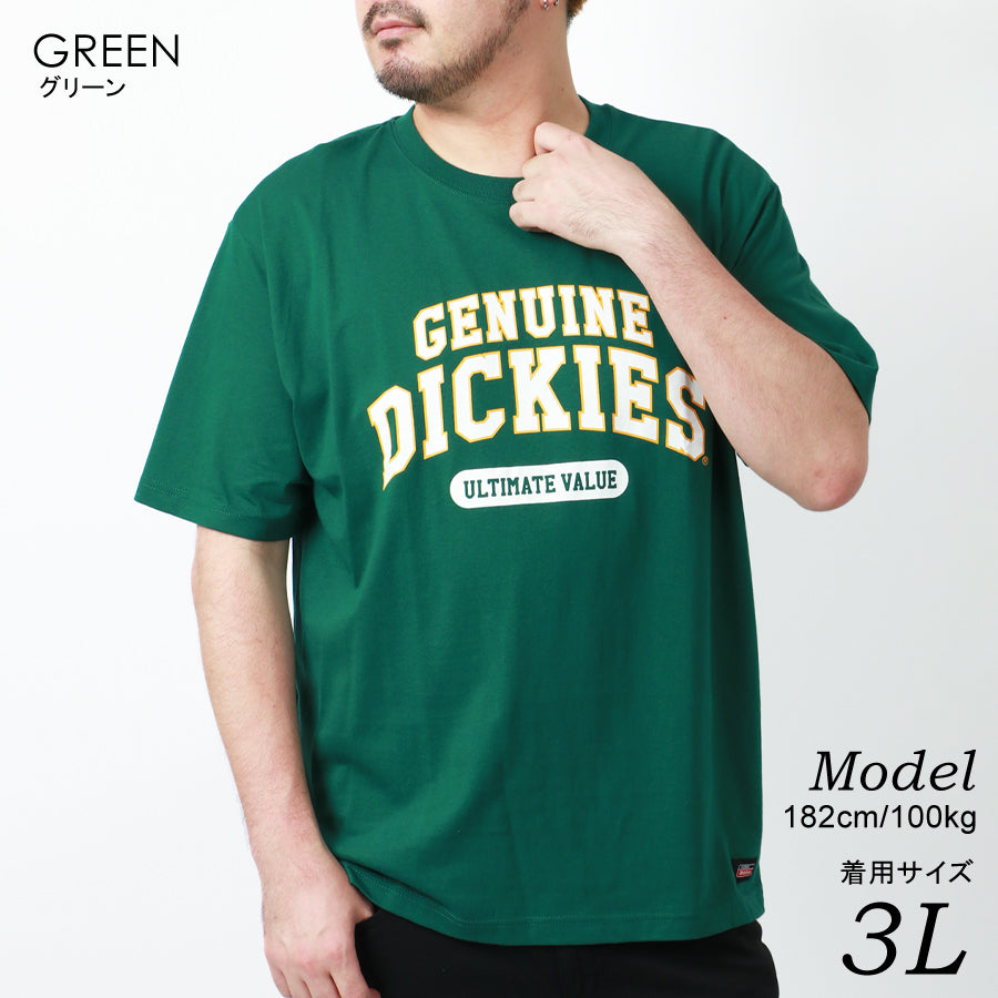 【大きいサイズ】GENUINE Dickies ジェニュイン ディッキーズ 大きいサイズ Tシャツ カレッジプリント 半袖(6812280875)
