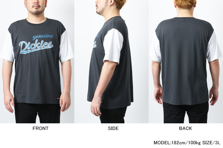 【大きいサイズ】GENUINE Dickies ジェニュイン ディッキーズ 大きいサイズ Tシャツ カレッジプリント 半袖(6812280875)