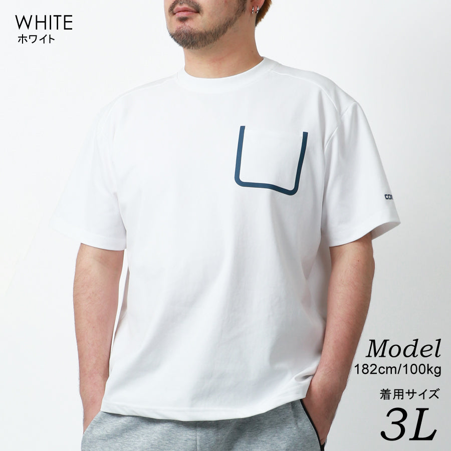 【大きいサイズ】CONVERSE コンバース 大きいサイズ Tシャツ 吸汗速乾 無地 半袖 ポケット 付き ポケットTシャツ(6812280885)