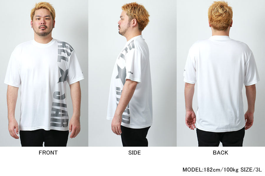 【大きいサイズ】CONVERSE コンバース 大きいサイズ Tシャツ 吸汗速乾 UVカット 接触冷感 ビッグ ロゴ プリント UV対策(6812280887)