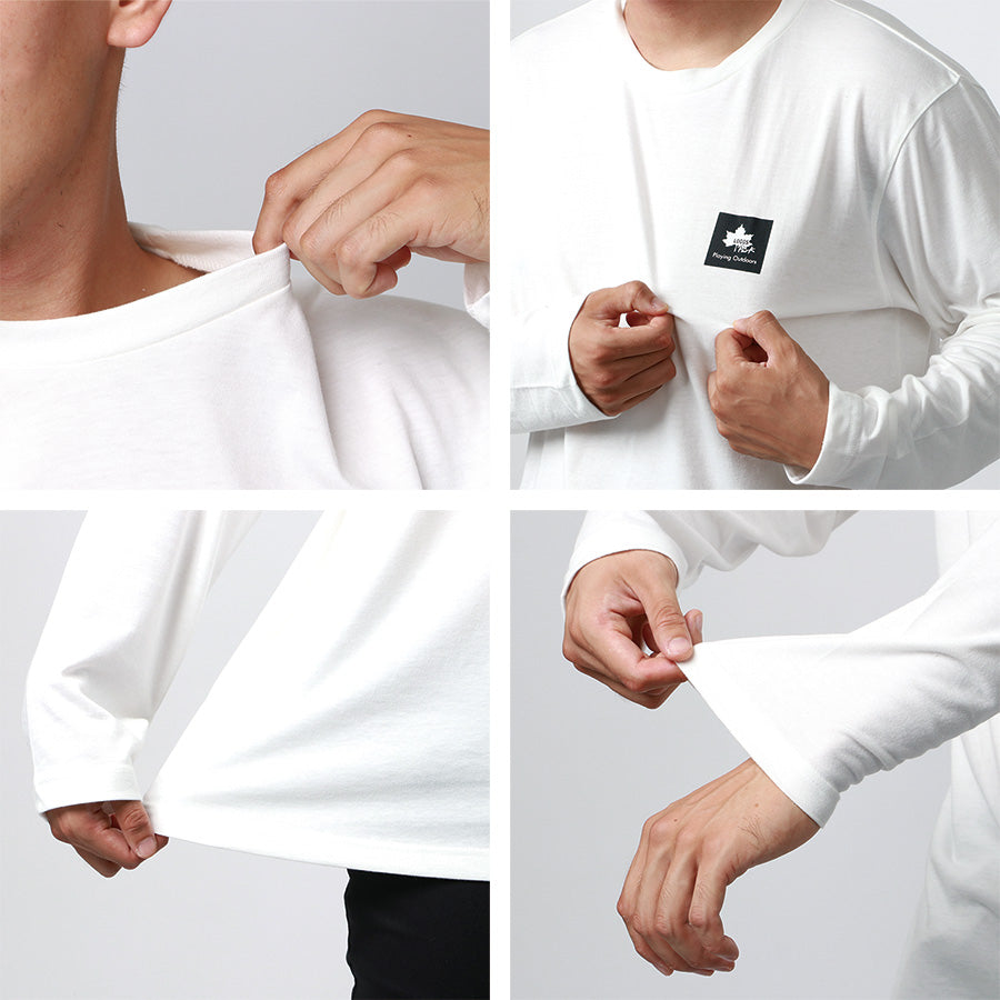 【大きいサイズ】LOGOSpark ロゴスパーク 大きいサイズ キングサイズ Tシャツ ボックス ロゴ プリント 長袖(6812280891)